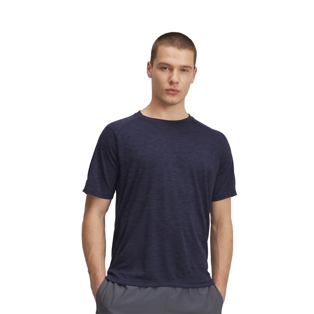 UA Men Tech Textured Short Sleeve | 1382796