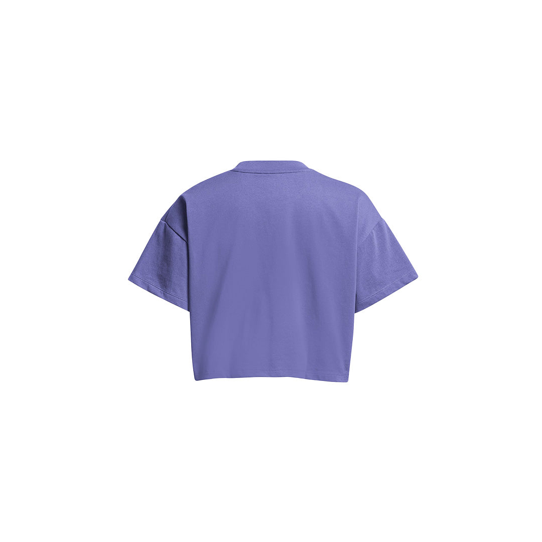 UA Women Heavy Weight  Scripted Wordmark Crop Short Sleeve | 1383050