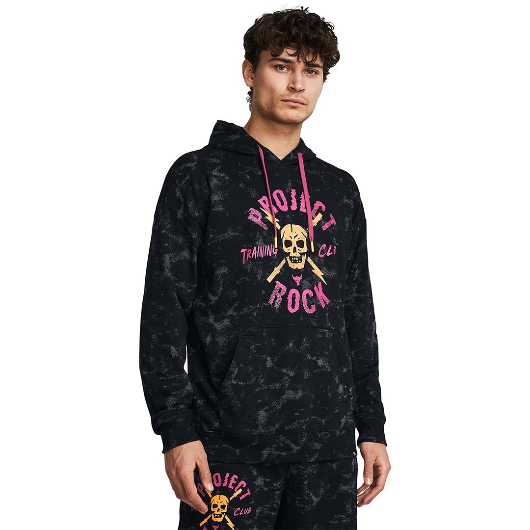 UA Men Project Rock AOP Rvl Terry Hoodie | 1383289