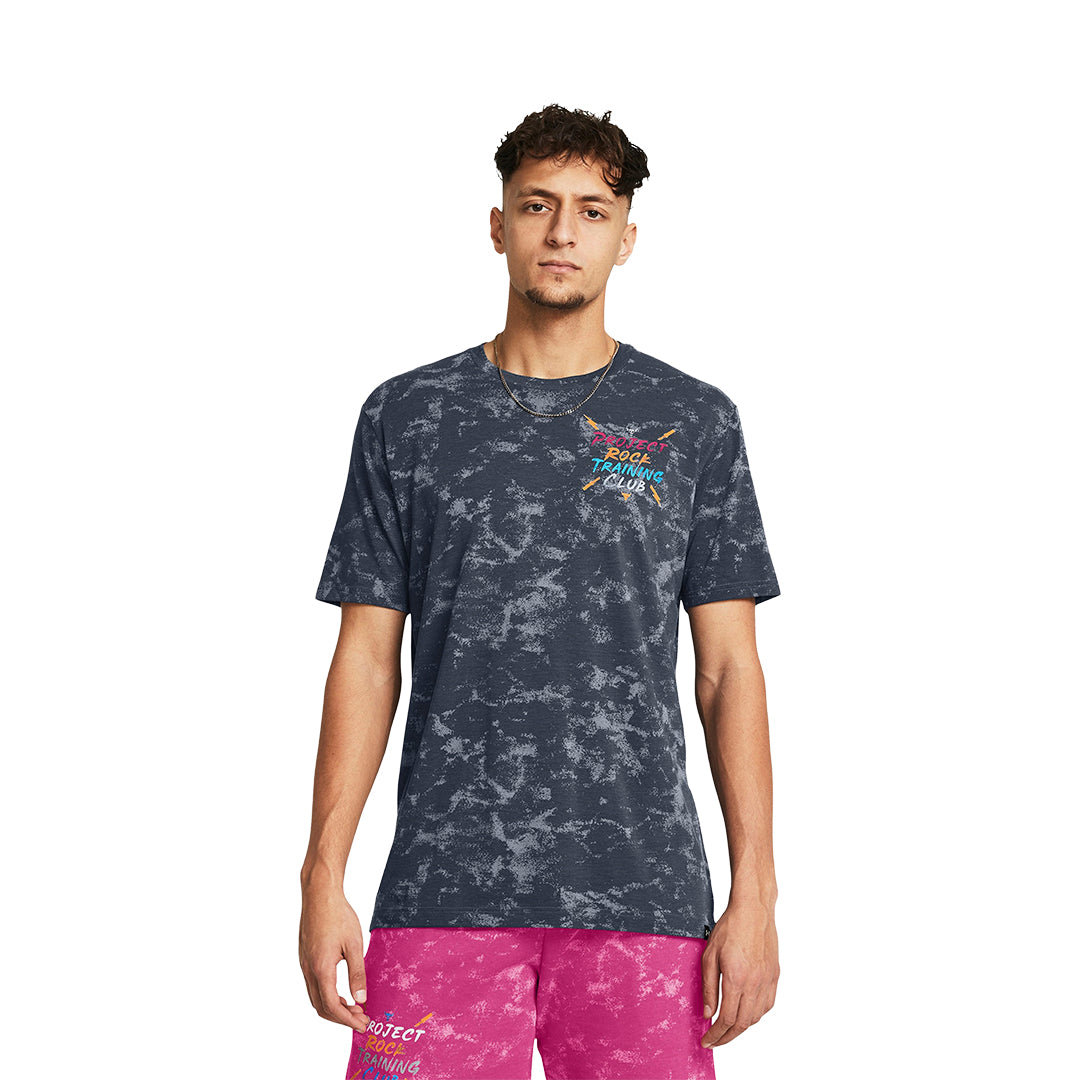 UA Men Project Rock TC AOP Graphic Short Sleeve | 1383294