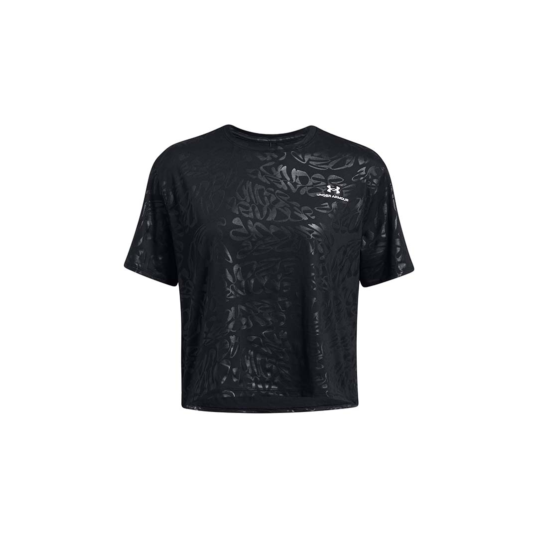 UA Women RUSH™ Energy Emboss Crop Short Sleeve | 1383640