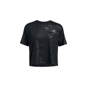 UA Women RUSH™ Energy Emboss Crop Short Sleeve | 1383640