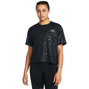 UA Women RUSH™ Energy Emboss Crop Short Sleeve | 1383640