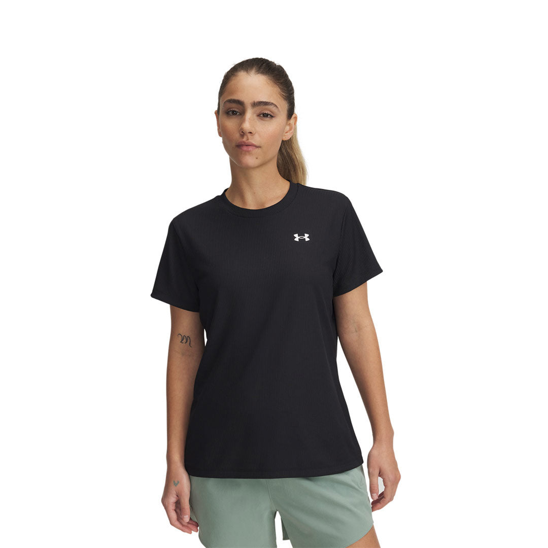 UA Women Tech Rib Short Sleeve | 1389852