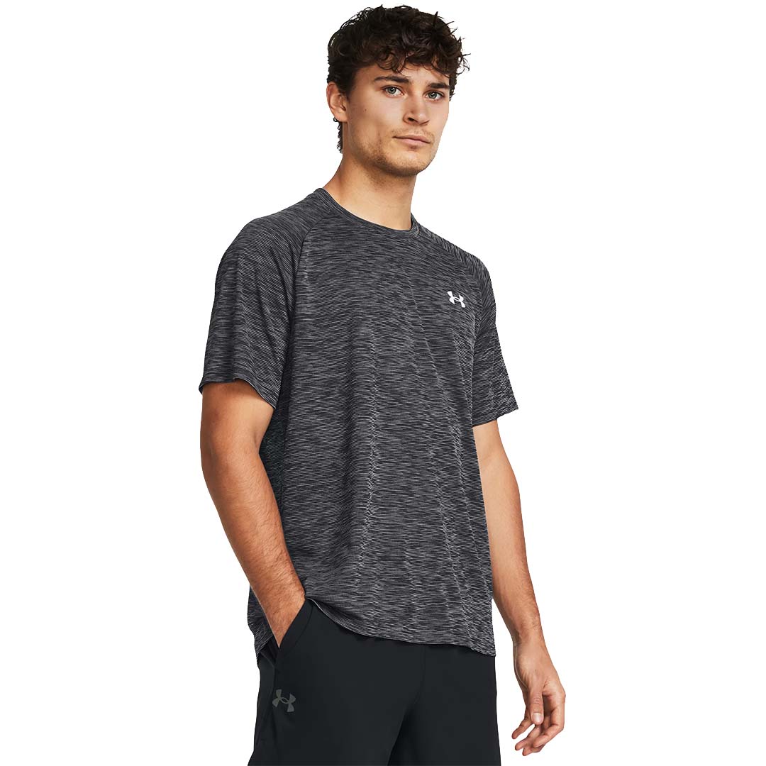 UA Men Tech Textured Short Sleeve | 1382796
