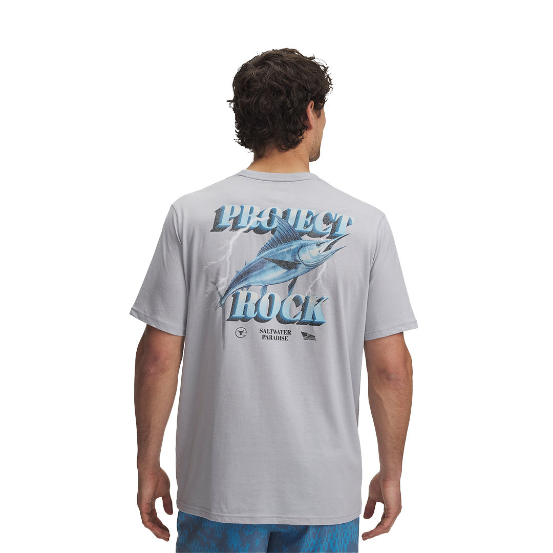 UA Men Project Rock Salt Short Sleeve | 1390001