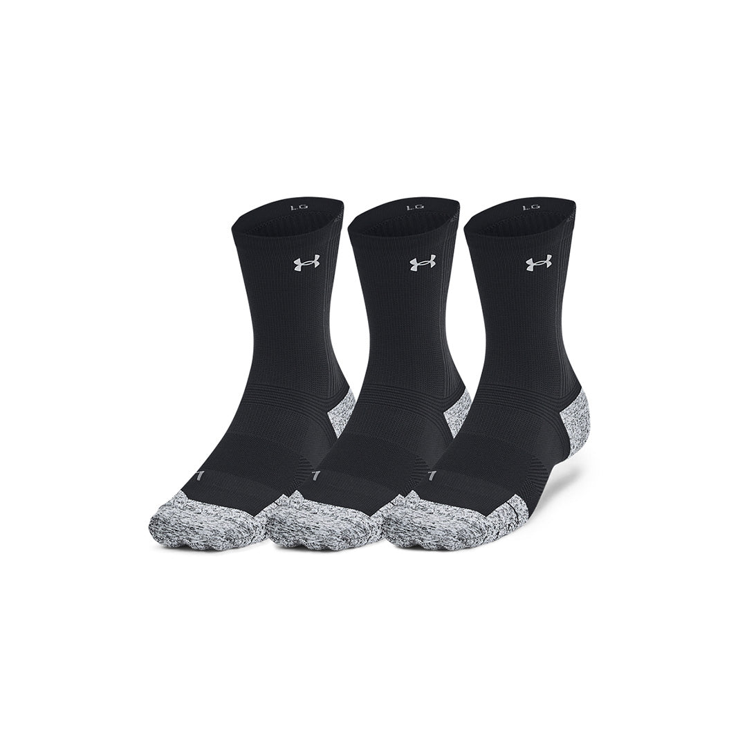 UA Unisex ArmourDry Run Cushion 3-Pack Crew | 1387043
