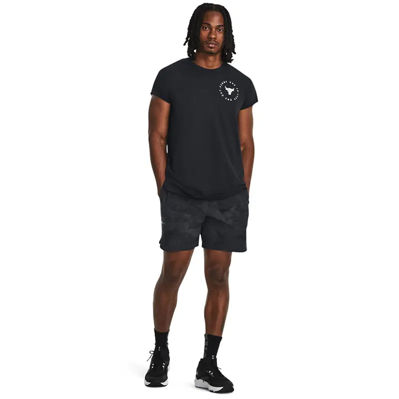 UA Men Project Rock Unstoppable Shorts Camo | 1382171