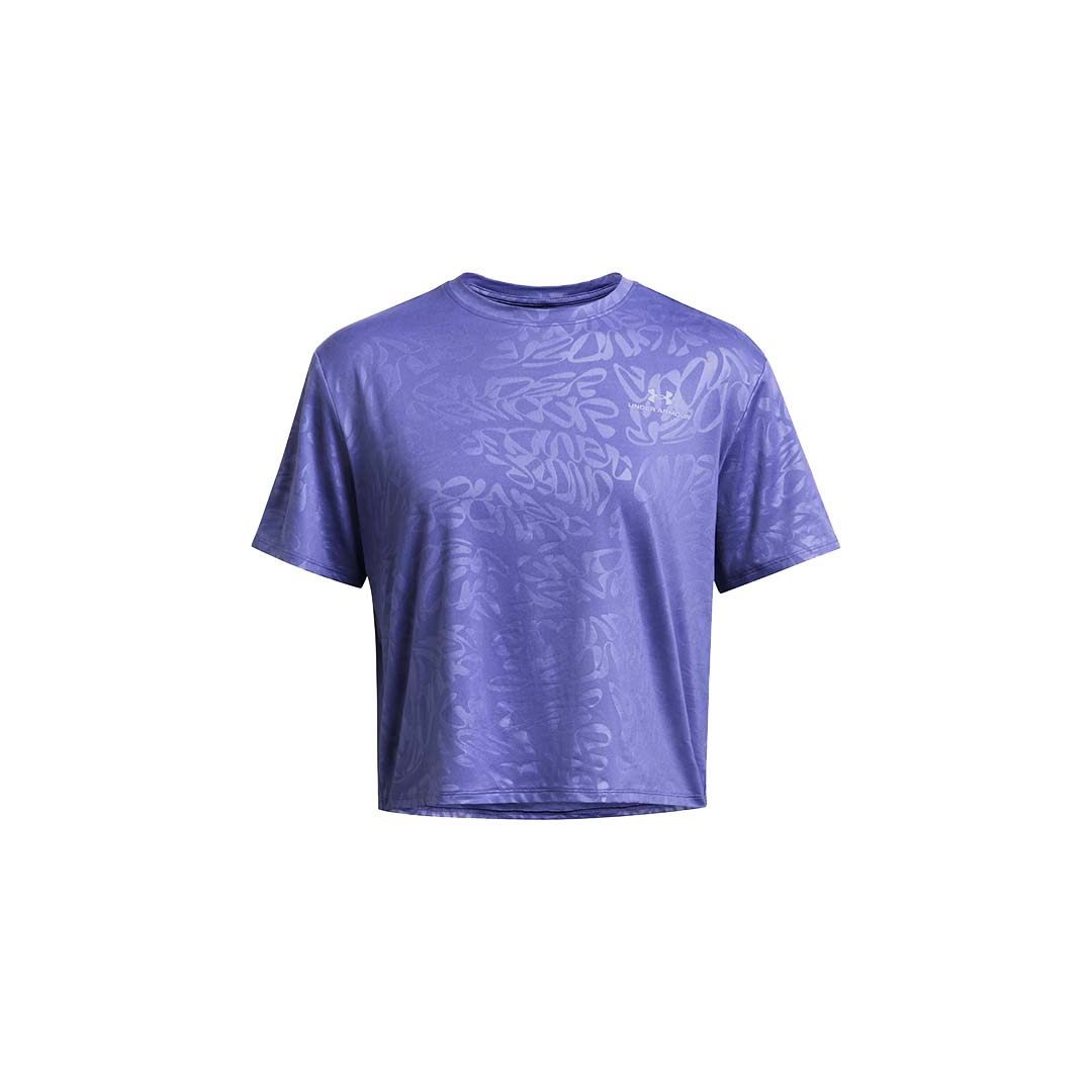 UA Women RUSH™ Energy Emboss Crop Short Sleeve | 1383640