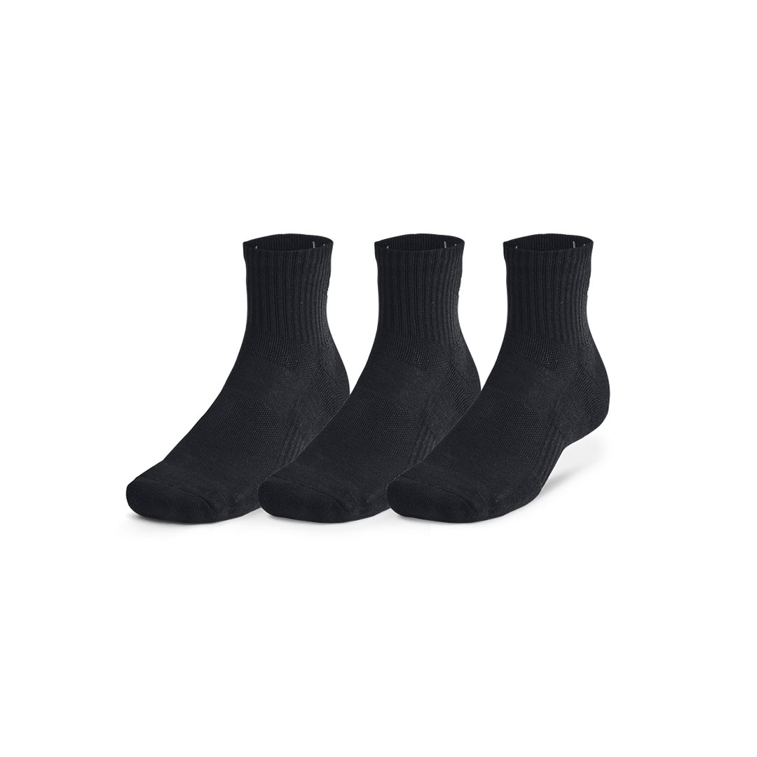 UA Unisex Training Cotton 3-Pack Quarter Socks | 1386372