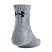 UA Unisex Training Cotton 3-Pack Quarter Socks | 1386372