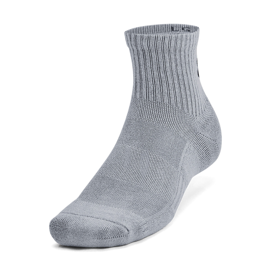 UA Unisex Training Cotton 3-Pack Quarter Socks | 1386372