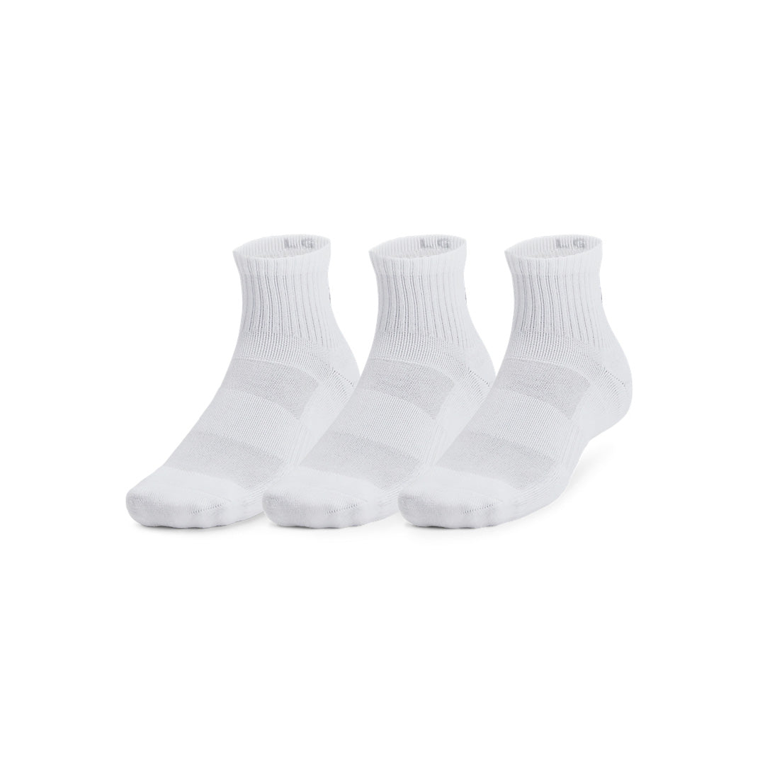 UA Unisex Training Cotton 3-Pack Quarter Socks | 1386372