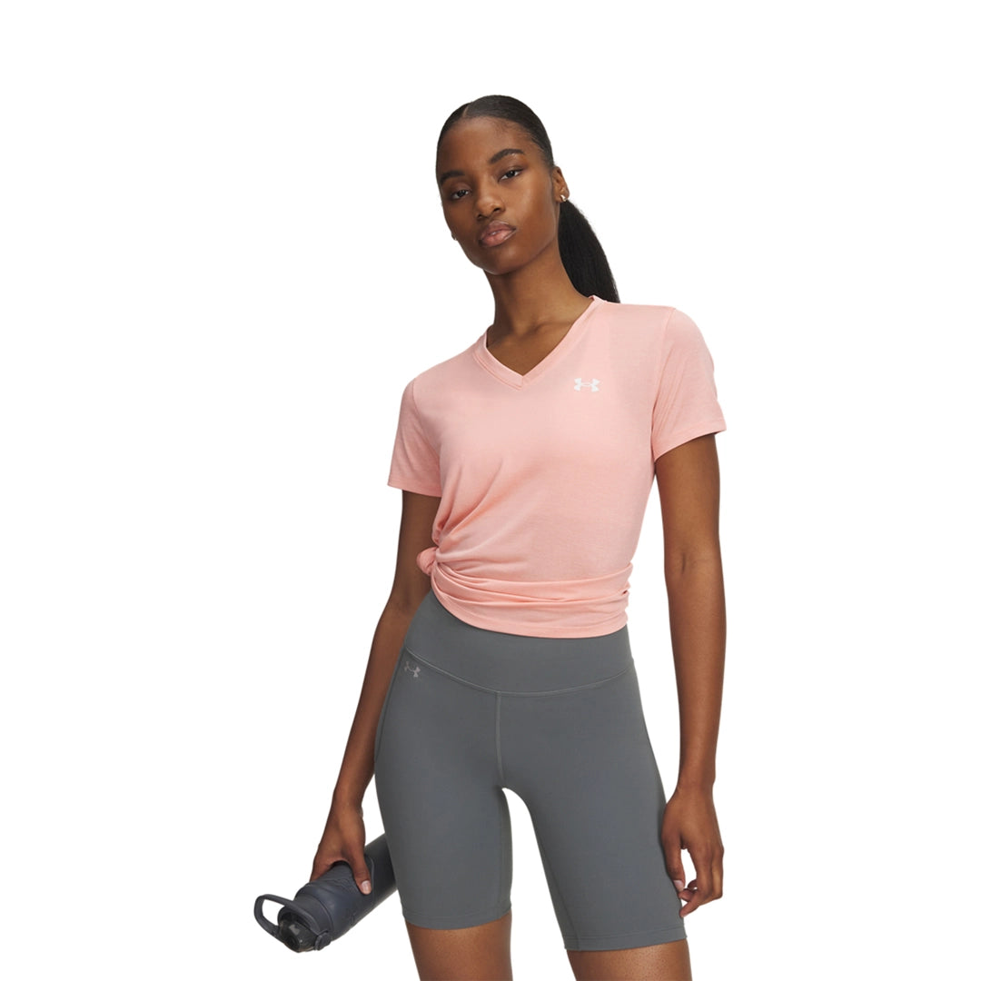 UA Women Tech Twist Short Sleeve V Neck | 1384227
