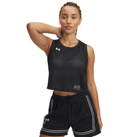 UA Women Zone Pro Mesh Tank | 1387083 - Black  / White - 001 / SM