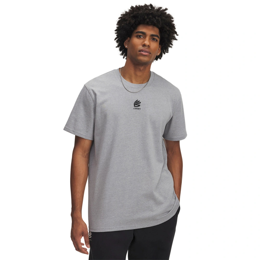 UA Men Curry Hvyweight Logo T-Shirt | 1387107