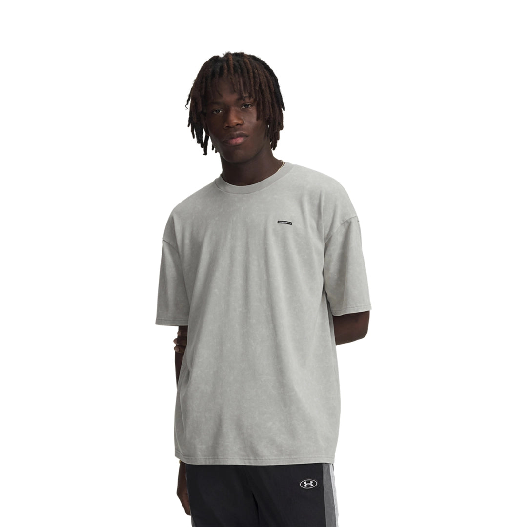 UA Men Heavyweight Oversized Logo Wash Short Sleeve | 1389147