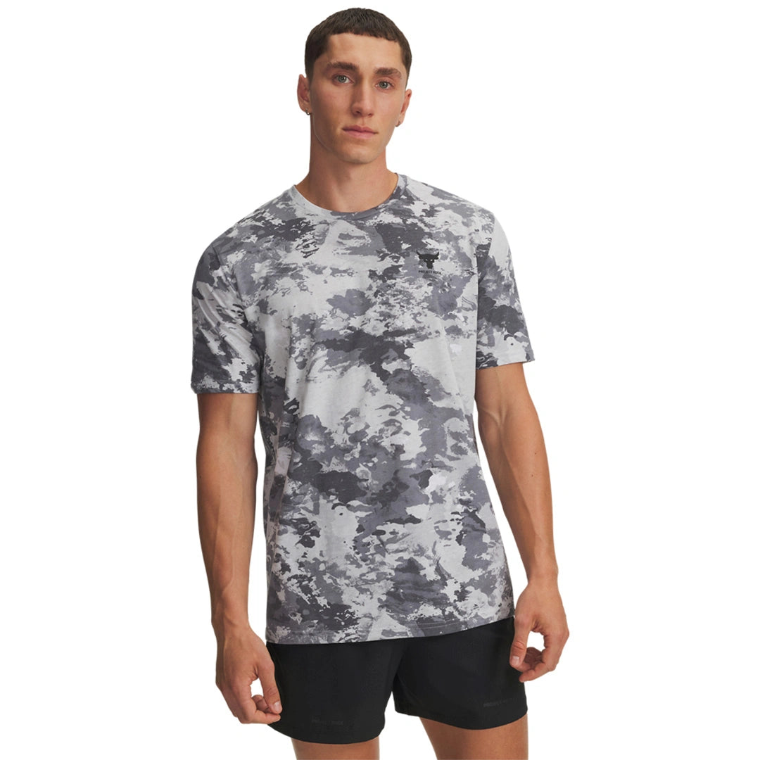 UA Men Project Rock Printed Short Sleeve | 1389898