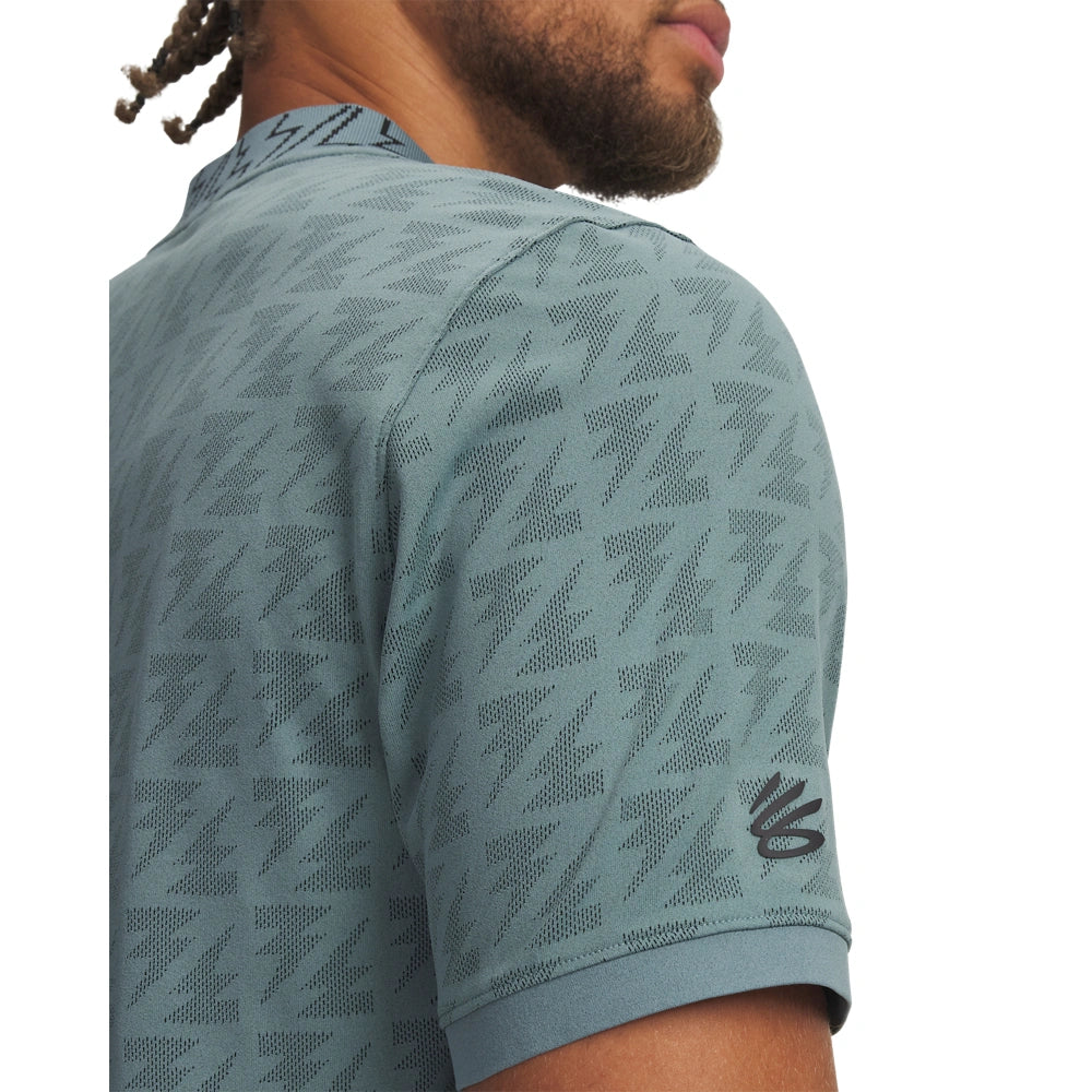 UA Men Curry Zip JacqUArd Polo | 6000789